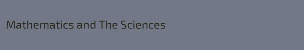Mathematics and The Sciences